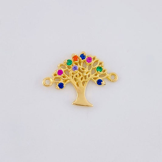 Herraje Arbol de la Vida 0.9g / 1.6cm Oro Amarillo 18K