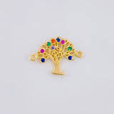 Herraje Arbol de la Vida 0.9g / 1.6cm Oro Amarillo 18K