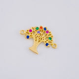Herraje Arbol de la Vida 0.9g / 1.6cm Oro Amarillo 18K