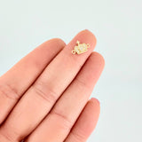 Herraje Corona Tupida Cruz 0.7g / 1.2cm Oro Amarillo 18K