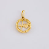 Dije Circular Latido Corazon Tupido 1.65g / 2cm Oro Amarillo 18K