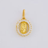 Dije Circular Chispa Virgen Guadalupe 1.35g / 1.7cm Oro Amarillo 18K