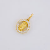Dije Circular Chispa Virgen Guadalupe 1.35g / 1.7cm Oro Amarillo 18K