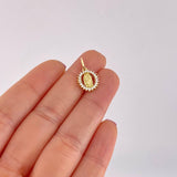 Dije Circular Chispa Virgen Guadalupe 1.35g / 1.7cm Oro Amarillo 18K