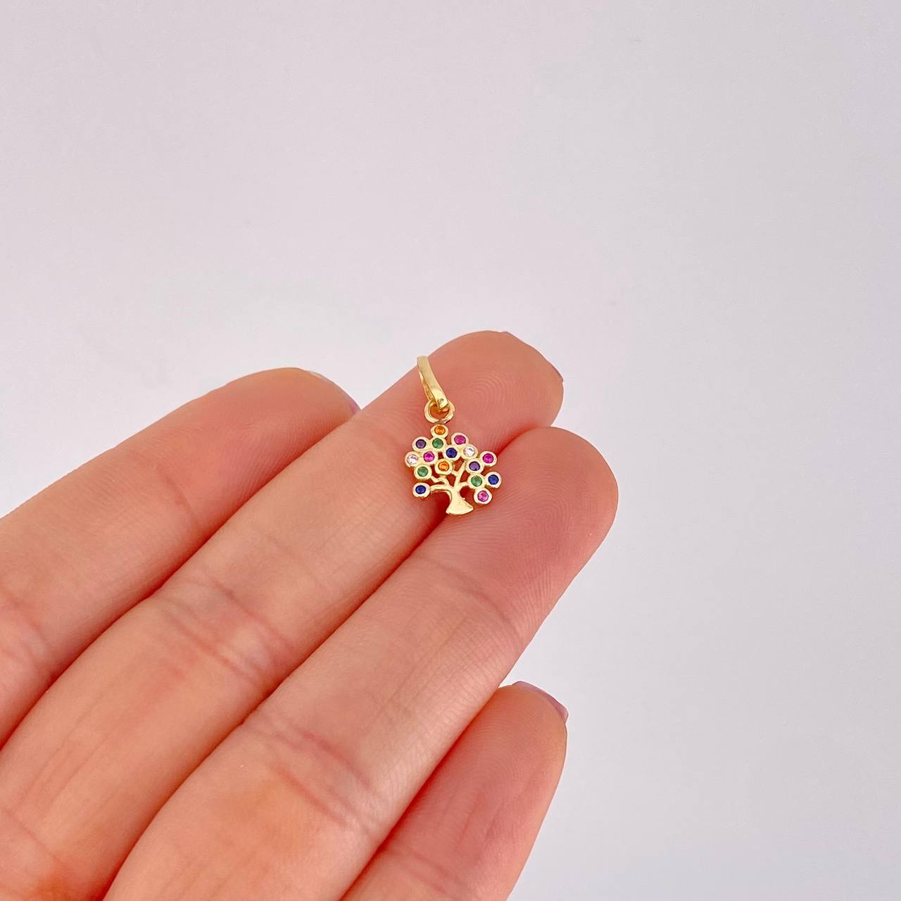 Dije Arbol de la Vida 0.85g / 1.7cm Oro Amarillo 18K