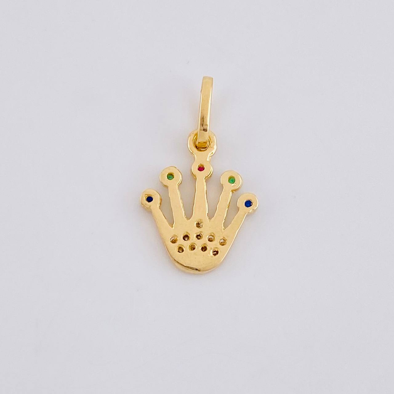 Dije Corona 0.8g / 1.8cm Oro Amarillo 18K