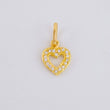 Dije Silueta Corazon Tupida 0.75g / 1.5cm Oro Amarillo 18K