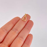 Dije Silueta Corazon Tupido 0.65g / 1.7cm Oro Amarillo 18K