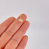 Dije Corona Tupida Cruz 0.8g / 1.5cm Oro Amarillo 18K