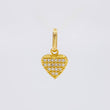 Dije Corazon Tupido 0.9g / 1.2cm Oro Amarillo 18K