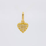 Dije Corazon Tupido 0.95g / 1.2cm Oro Amarillo 18K