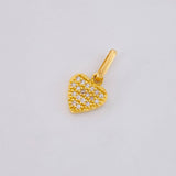 Dije Corazon Tupido 0.95g / 1.2cm Oro Amarillo 18K