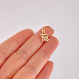 Dije Fe Tupida 0.85g / 1.5cm Oro Amarillo 18K
