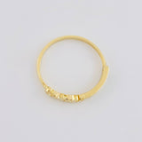 Anillo Cristo 1.75g / T7 Oro Amarillo 18K