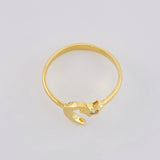 Anillo Luna Estrella 1.75g / T5 1/4 Oro Amarillo 18K