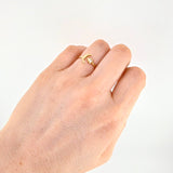 Anillo Luna Estrella 1.75g / T5 1/4 Oro Amarillo 18K
