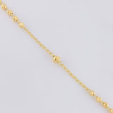 Rosario Virgen Guadalupe Cruz Cristo Diamantado 8.85g / 50cm / 3.4mm Oro Amarillo 18K