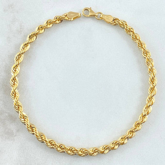 Pulso Lazo 3.85gr / 20cm / 3.9mm Oro Amarillo +3 18K