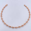 Tobillera Rustica Tornillo 6.55gr / 26cm / 4.3mm Diamantado Oro Rosa 18K $
