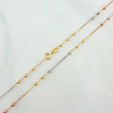 Cadena Aro Seguido Bolas 2 g / 50.5 cm / 1.7 mm Tres Oros 18K