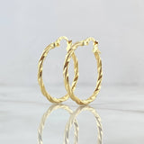 Candongas Sami 1.65gr / 2.8cm / Oro Amarillo 18K *