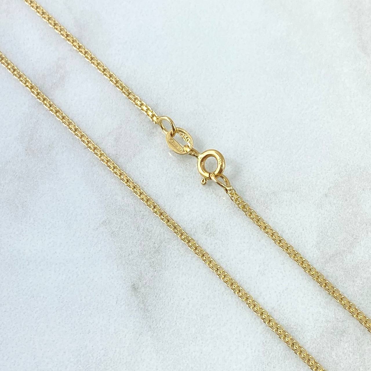 Cadena China 2.45gr / 45cm / 1.4mm Oro Amarillo +1 18K *