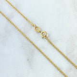 Cadena China 2.45gr / 45cm / 1.4mm Oro Amarillo +1 18K
