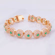 Pulso Tenis Circular 24.35g / 18.2cm / 10mm Oro Rosa 18K