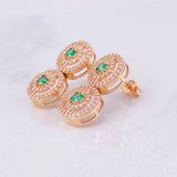 Topos Tenis Circular Colgante 5.8g / 10mm Oro Rosa 18K