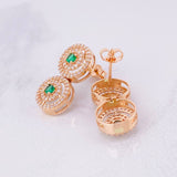 Topos Tenis Circular Colgante 5.8g / 10mm Oro Rosa 18K