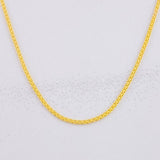 Cadena China 2.1g / 60cm / 1.05mm Oro Amarillo 18K