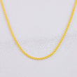 Cadena China 1.7g / 50cm / 1.05mm Oro Amarillo 18K