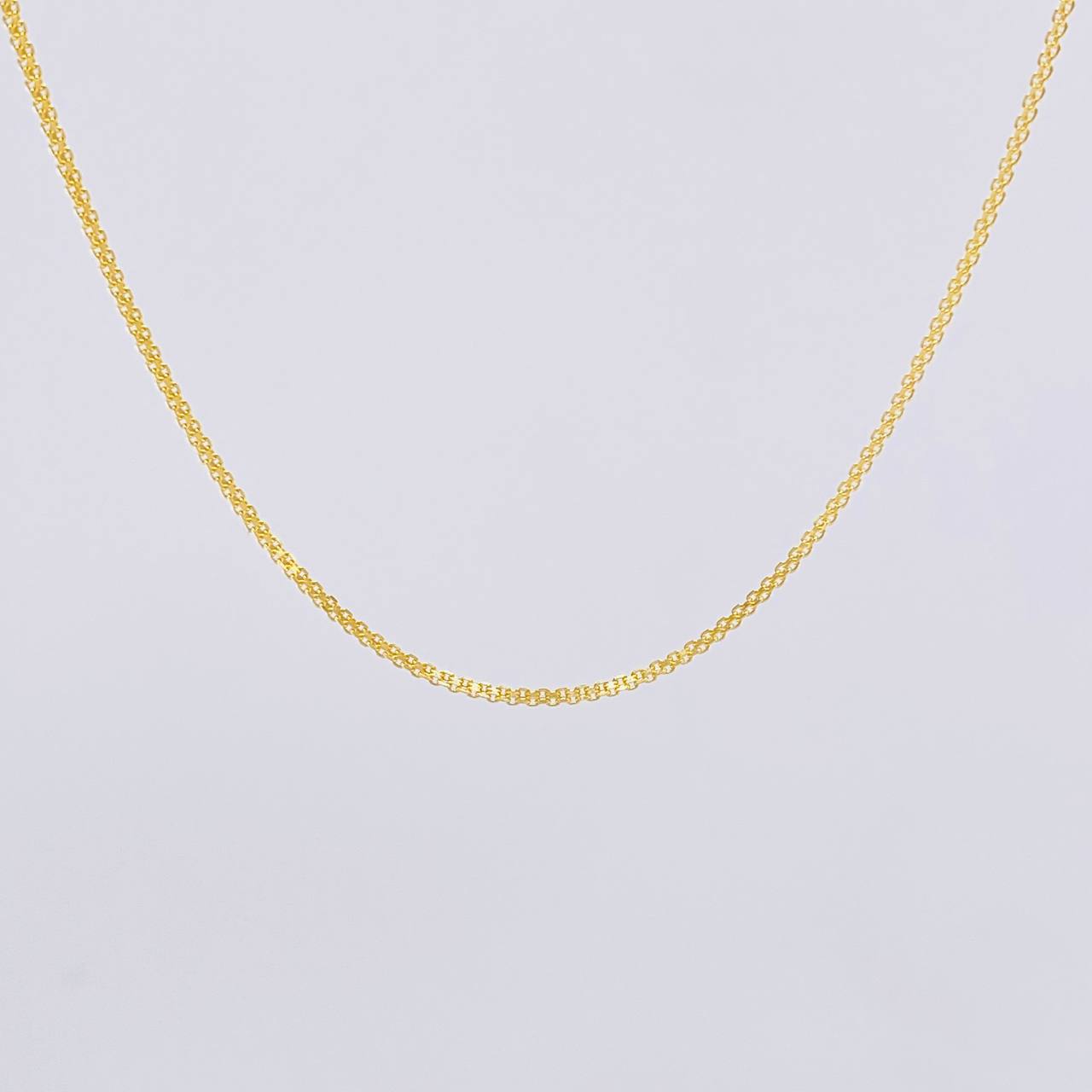 Cadena China 2.1g / 60cm / 1.05mm Oro Amarillo 18K