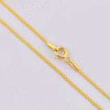 Cadena China 1.75g / 50cm / 1.05mm Oro Amarillo 18K