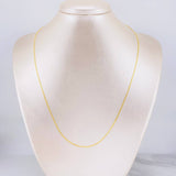 Cadena China 1.7g / 50cm / 1.05mm Oro Amarillo 18K