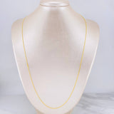 Cadena China 2.05g / 60cm / 1.05mm Oro Amarillo 18K