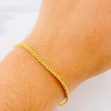 Pulso Franco 2.55g / 19.7cm / 2.1mm Oro Amarillo 18K