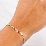 Pulso Figaro 1g / 20.5cm / 2.55mm Oro Amarillo 18K