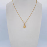 Set Cadena Singapur 1.05gr / 45cm / 0.7mm + Dije Divino Niño 0.65gr / 1.4cm Diamantado Oro Amarillo 18K (Oferta) $