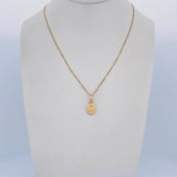 Set Cadena Veneciana 1.35gr/50.1cm/0.6mm + Dije Virgen Milagrosa 0.35gr/1.4cm Troquelado Oro Amarillo 18K (Oferta) $