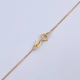 Set Cadena Veneciana 1.4gr / 50cm / 0.4mm + Dije Infinito 0.6gr / 1cm Circones Blancos Oro Amarillo 18K (Oferta) $