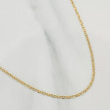 Cadena Escalera Plana 1.55 g / 45 cm / 1.3 mm Tres Oros 18K