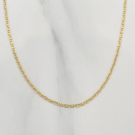 Cadena Escalera Plana 1.55 g / 45 cm / 1.2 mm Tres Oros 18K