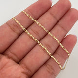 Cadena Escalera Plana 1.55 g / 45 cm / 1.2 mm Tres Oros 18K