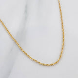 Cadena Lazo 1 g / 49 cm / 1.2 mm Oro Amarillo 18K