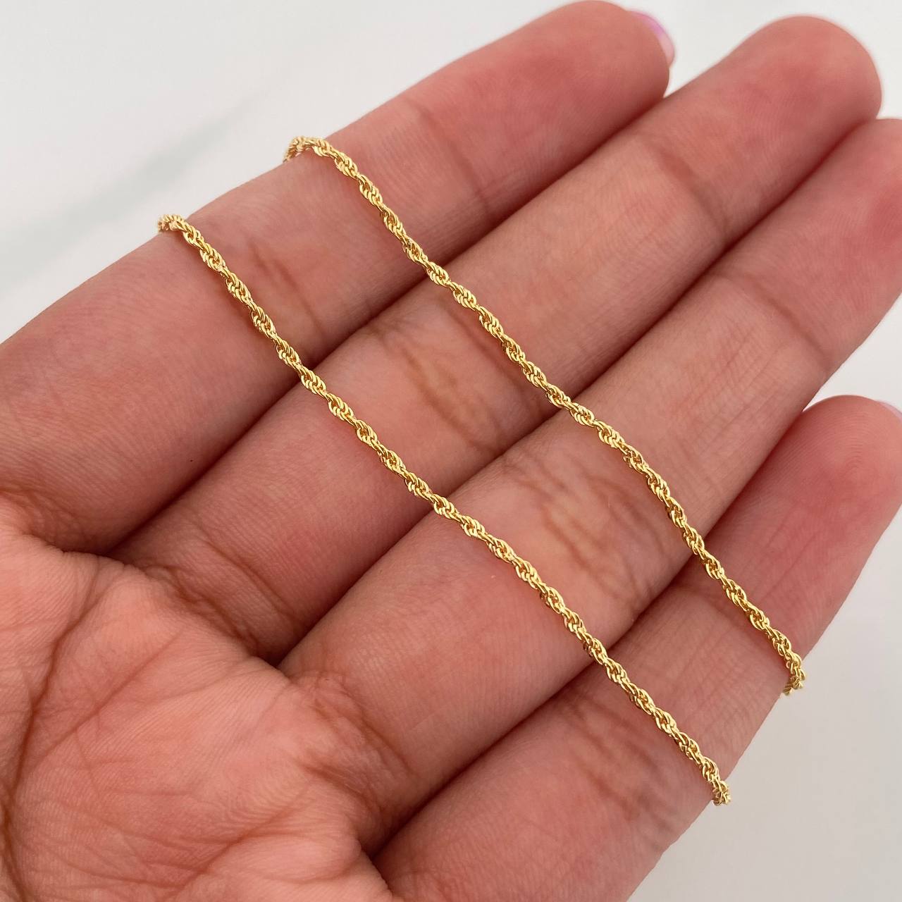 Cadena Lazo 1 g / 49 cm / 1.2 mm Oro Amarillo 18K
