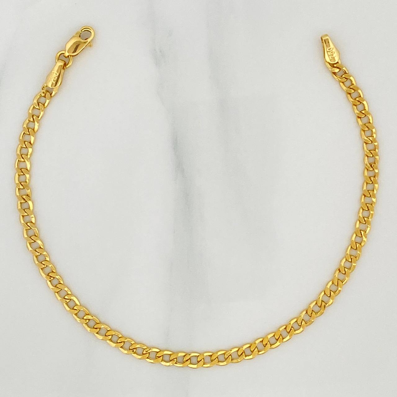 Pulso Cubano 2.3 g / 18.5 cm / 3.2 mm Oro Amarillo 18K