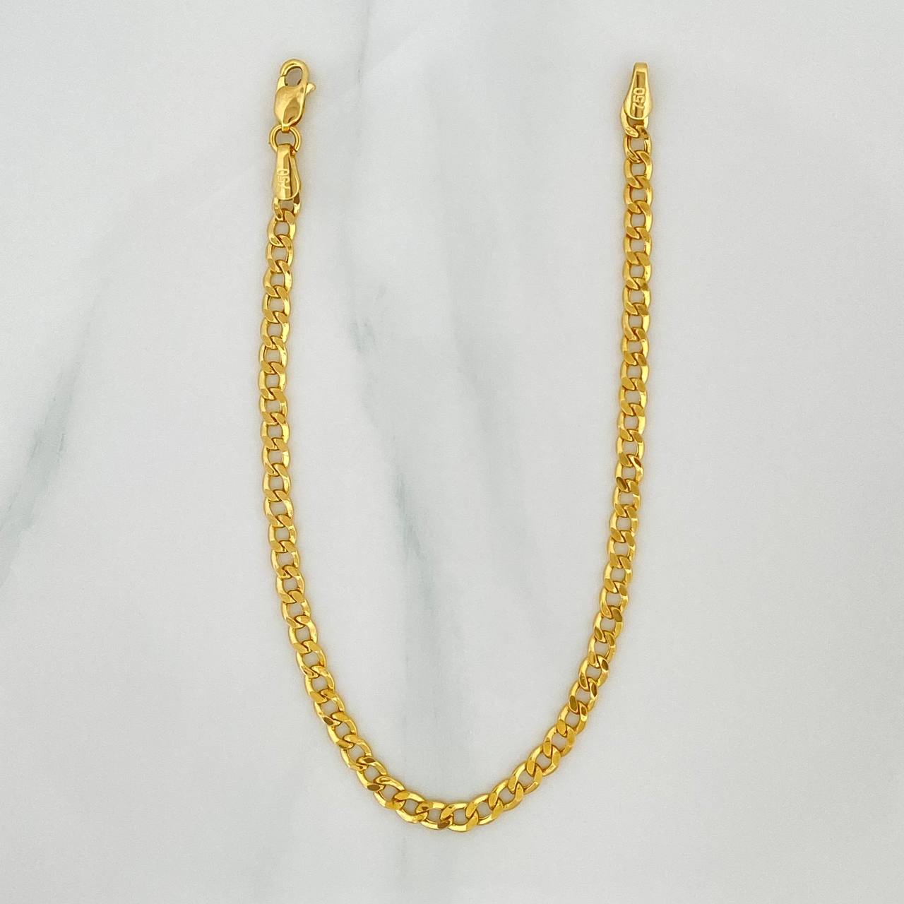 Pulso Cubano 2.3 g / 18.5 cm / 3.2 mm Oro Amarillo 18K