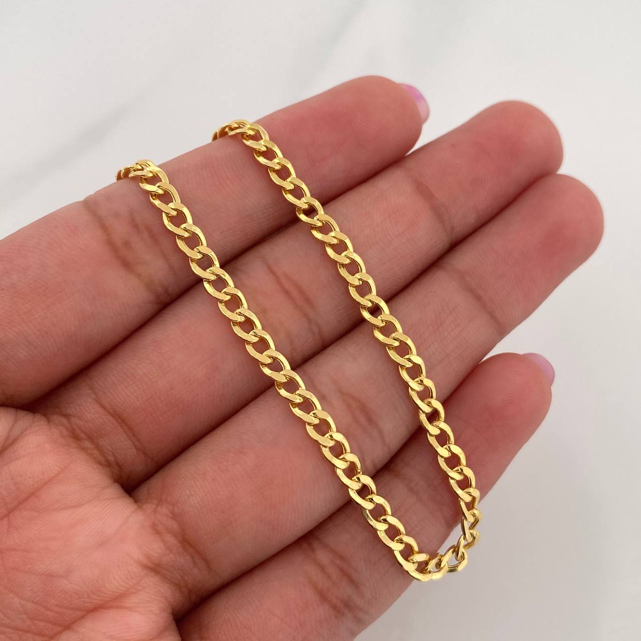 Pulso Cubano 2.3 g / 18.5 cm / 3.2 mm Oro Amarillo 18K