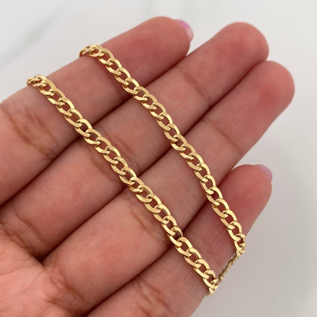 Pulso Cubano 1.7 g / 20.7 cm / 3.15 mm Oro Amarillo 18K